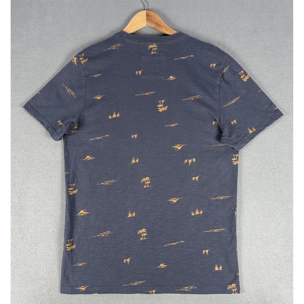 Prana Shirt Mens Medium Blue Slim Fit Minimalist Hiking Camp Organic Cotton - Picture 3 of 7